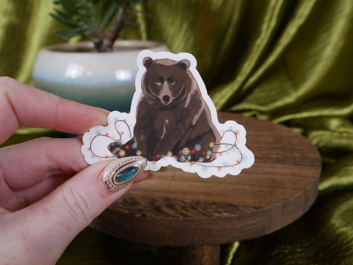 Holiday Bear Sticker