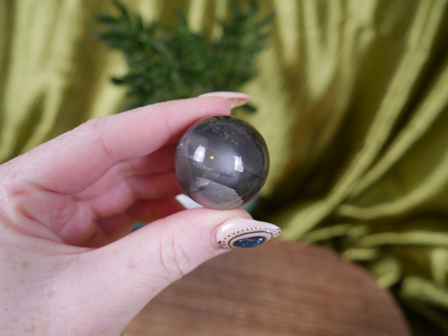 High Quality Black Moonstone Sphere