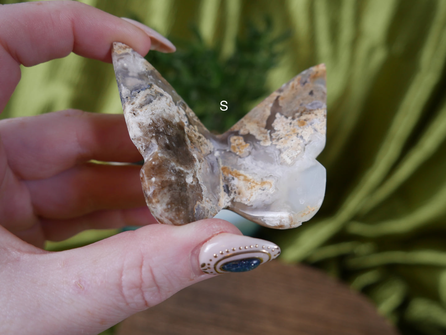 Moss Agate 3D Butterfly [various]