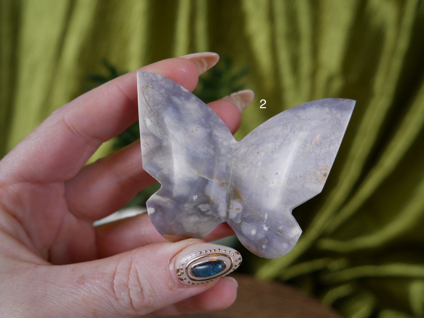 Purple Chalcedony 3D Butterfly [various]