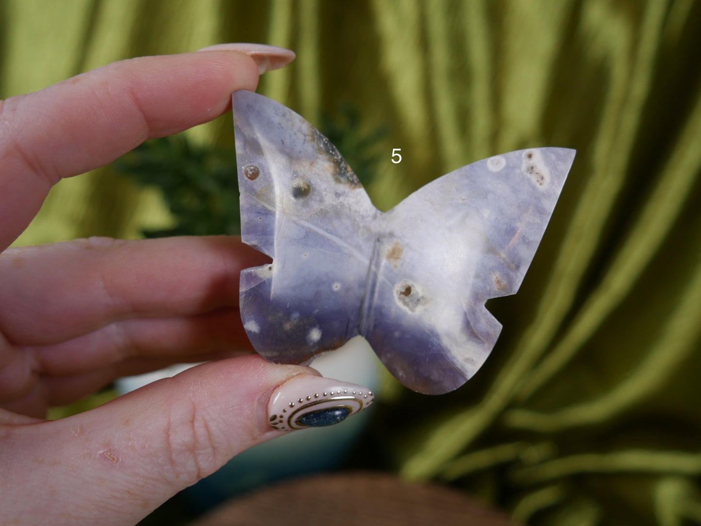 Purple Chalcedony 3D Butterfly [various]