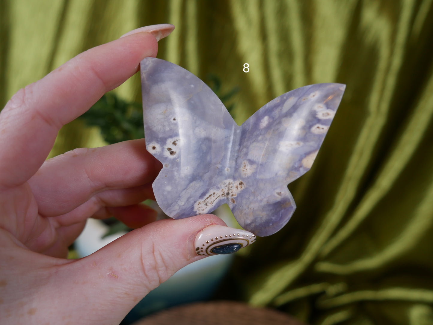 Purple Chalcedony 3D Butterfly [various]