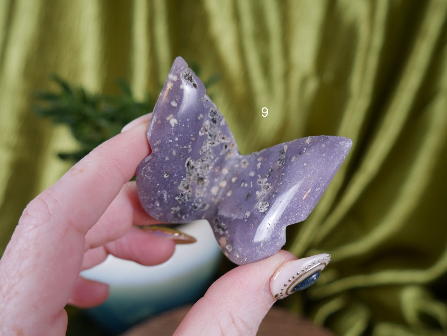 Grape Agate 3D Butterfly [various]