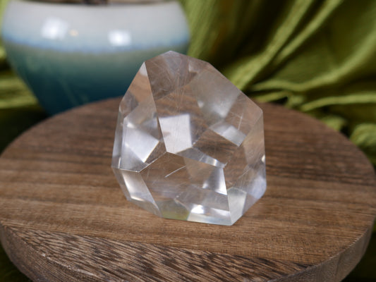 Clear Quartz w/ Silver Rutile #8