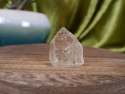 Clear Quartz w/ Silver Rutile and Garden Quartz #47