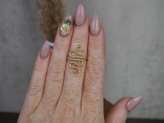 Bronze Snake Ring