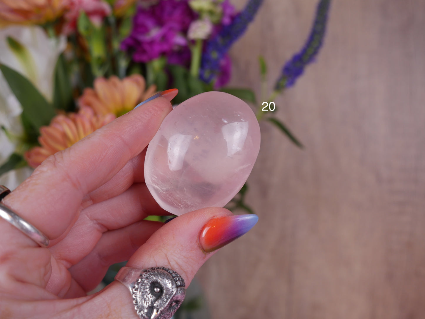 Brazil Rose Quartz Palms [20's]