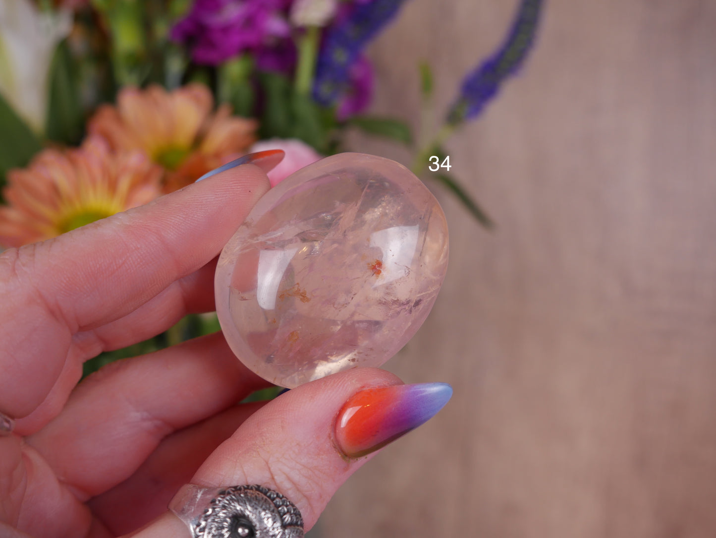Brazil Rose Quartz Palms [20's]