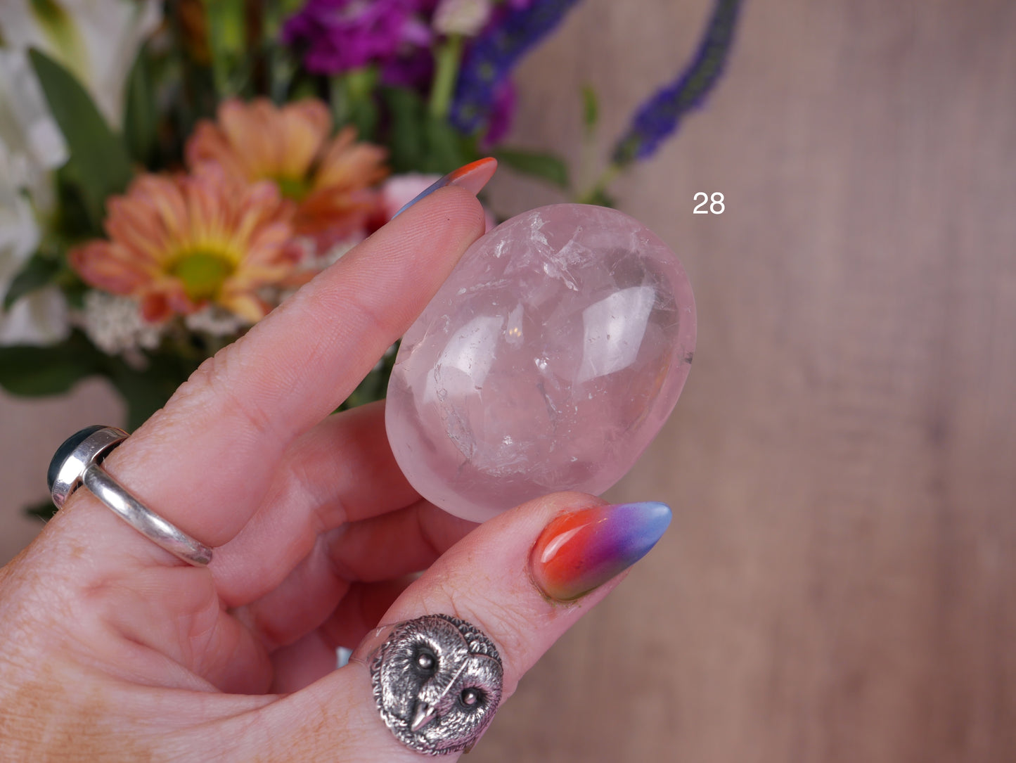 Brazil Rose Quartz Palms [30's]