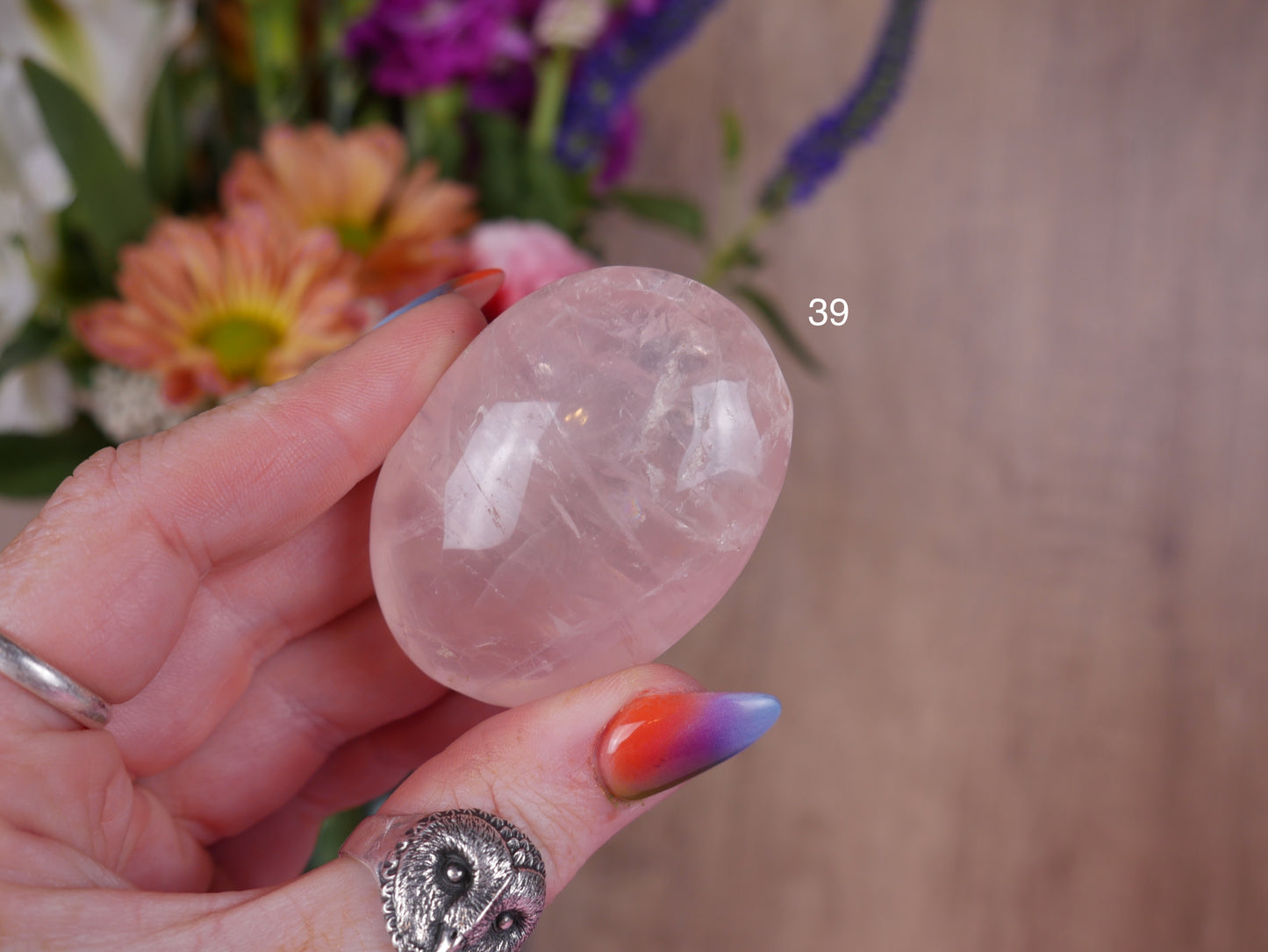 Brazil Rose Quartz Palms [30's]