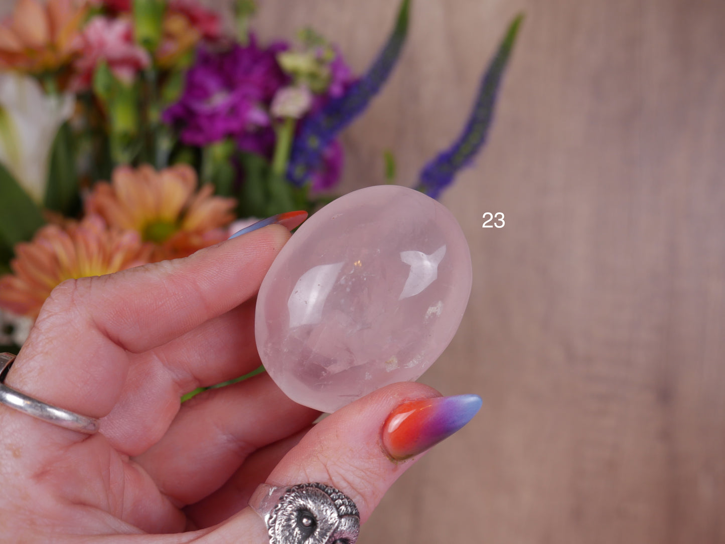Brazil Rose Quartz Palms [40's]