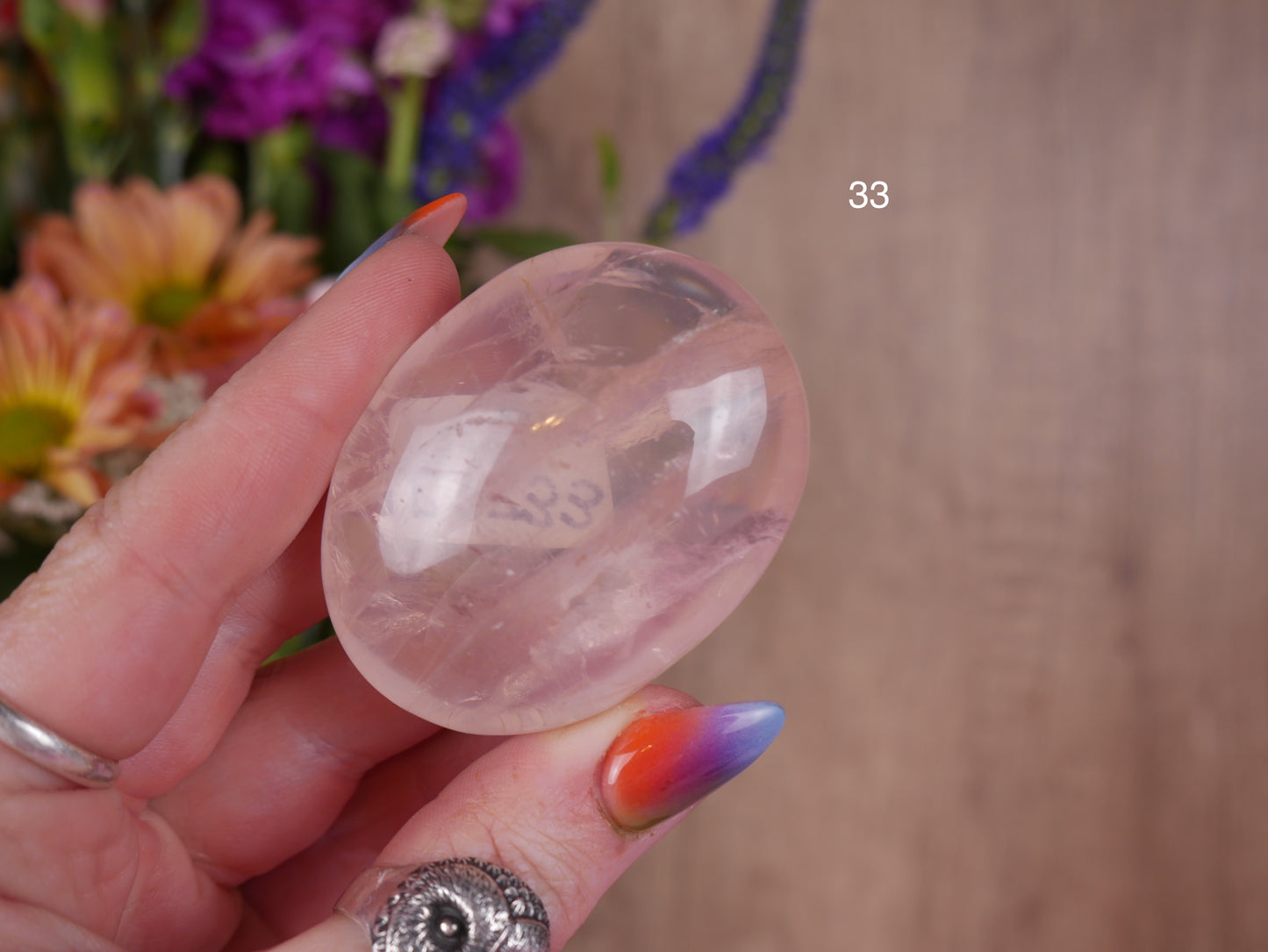 Brazil Rose Quartz Palms [40's]