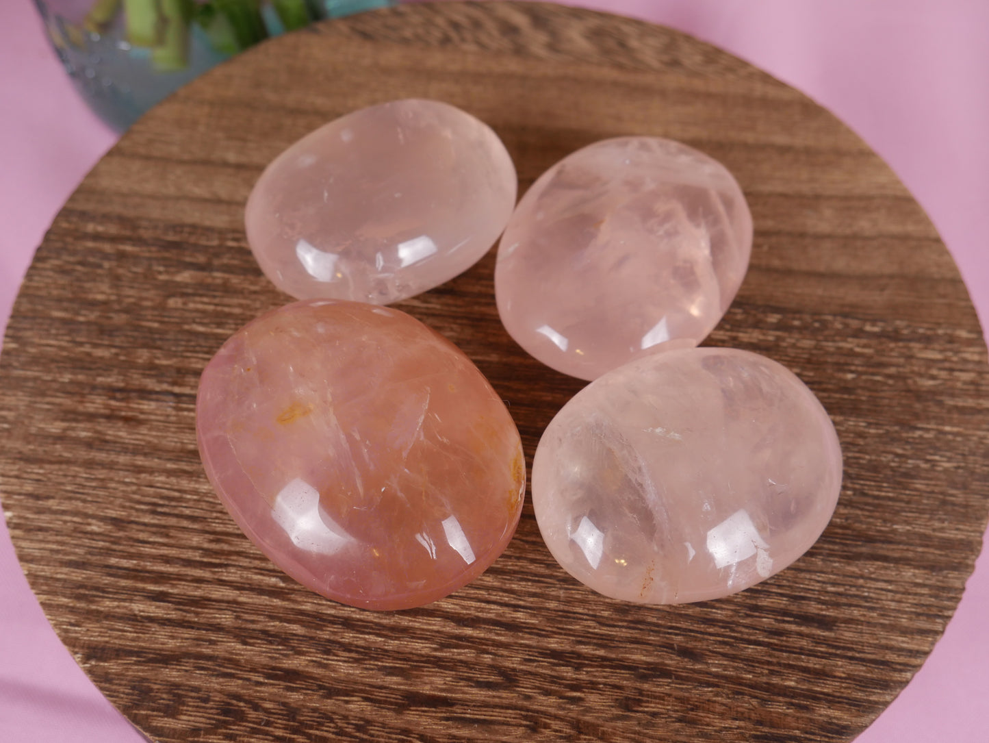 Brazil Rose Quartz Palms [50s & 60s]