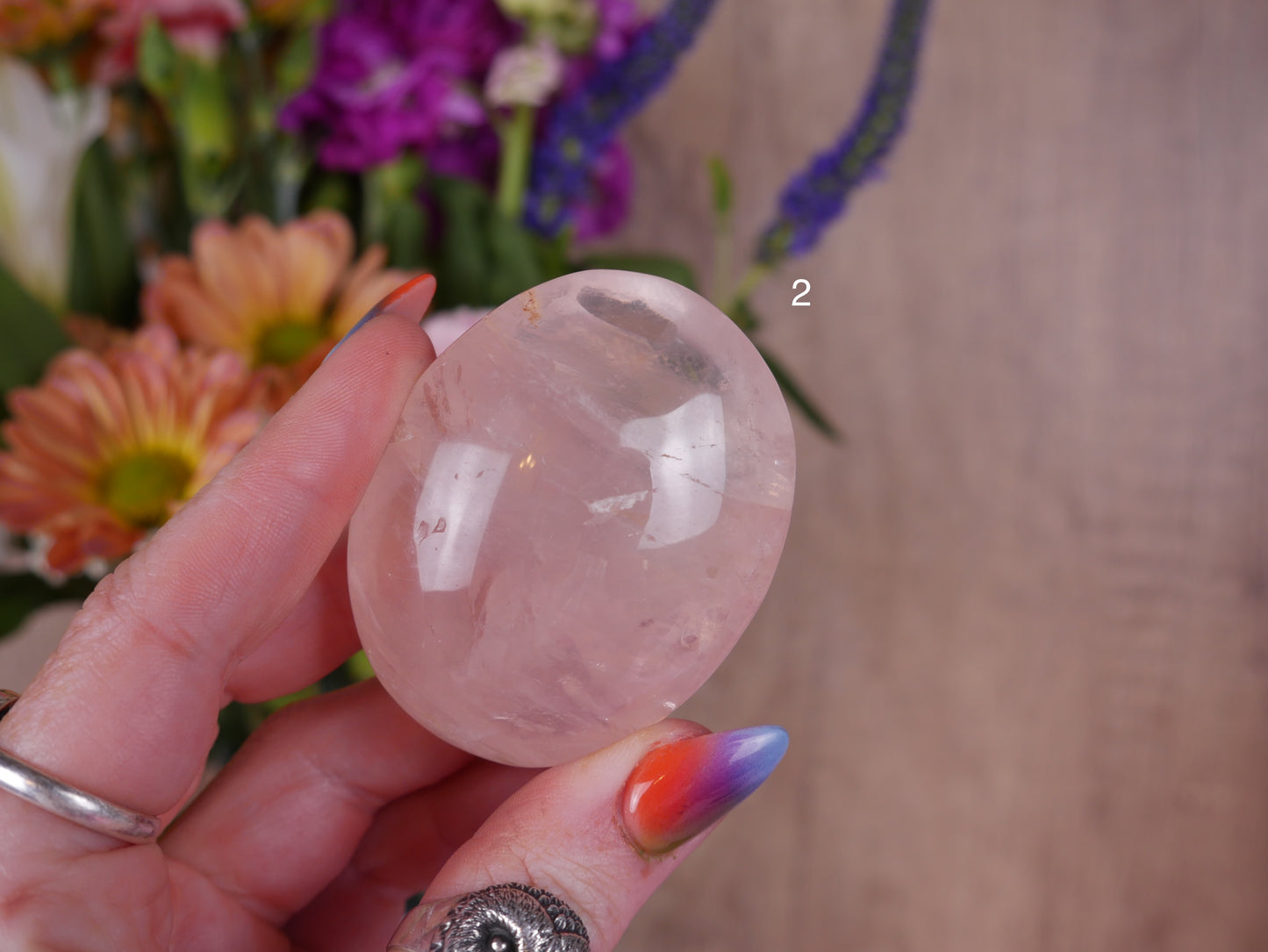 Brazil Rose Quartz Palms [50s & 60s]