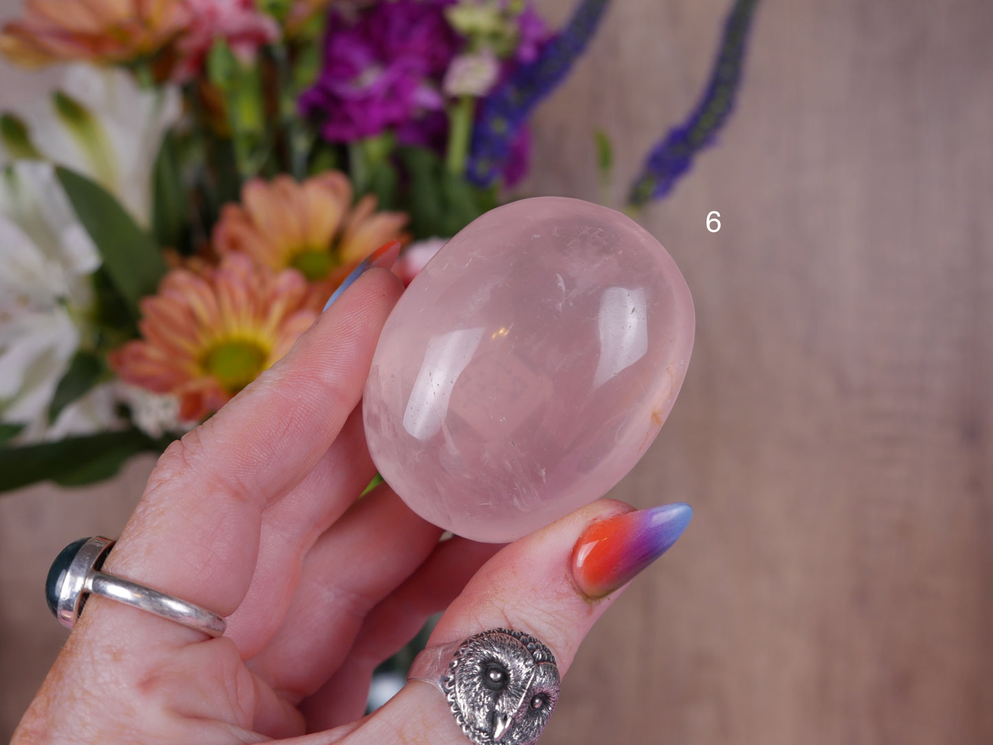 Brazil Rose Quartz Palms [50s & 60s]