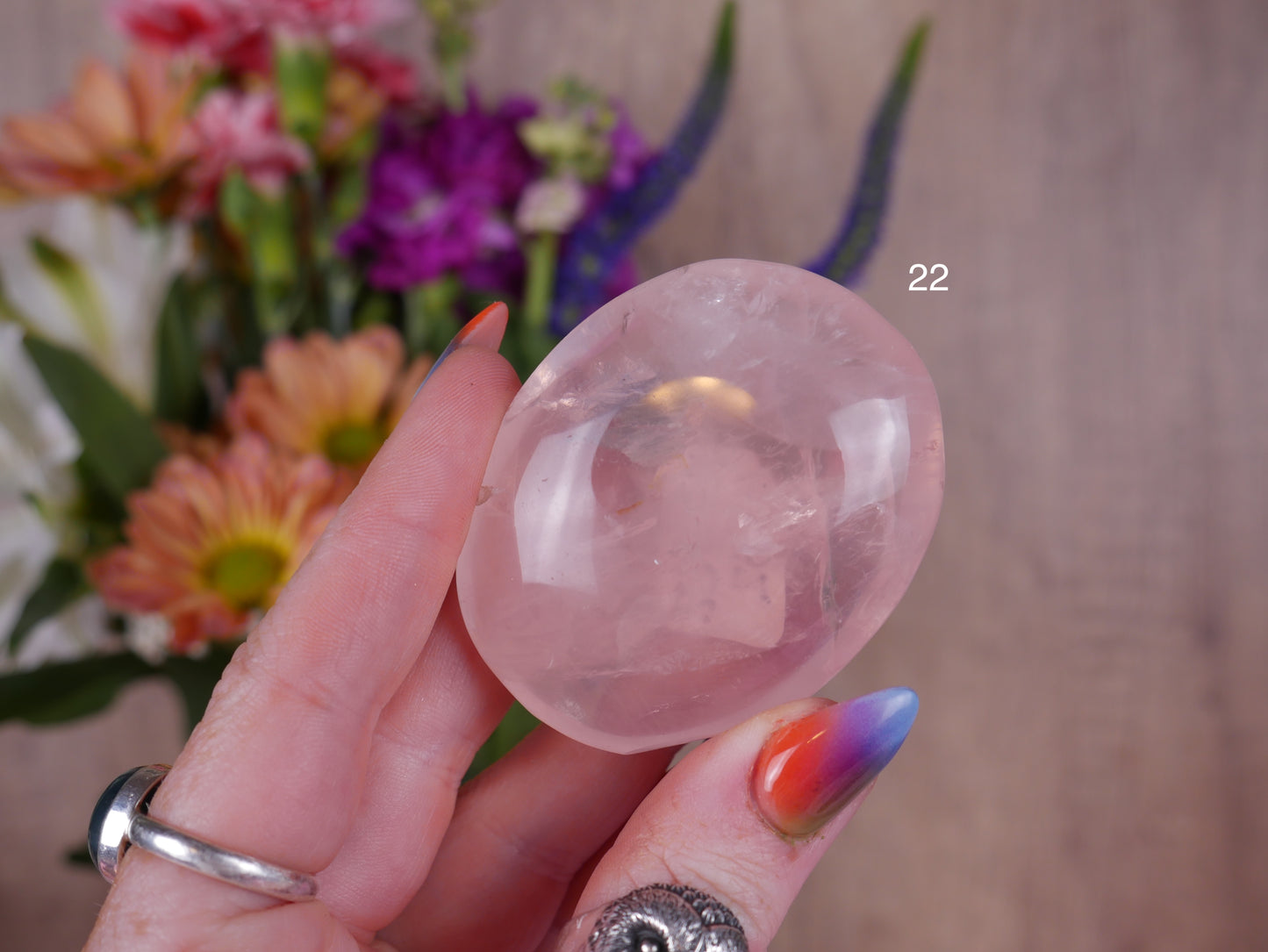 Brazil Rose Quartz Palms [50s & 60s]