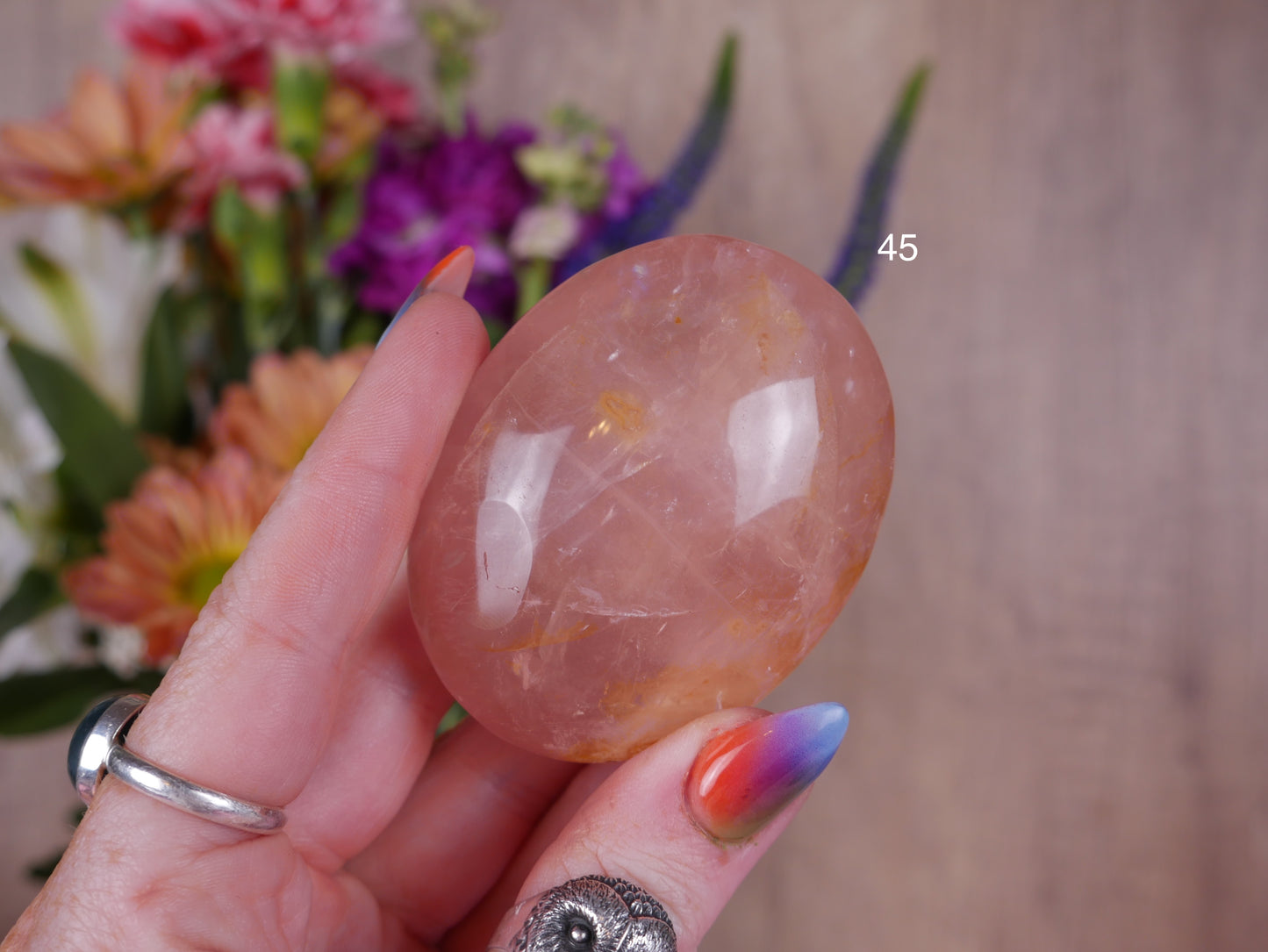 Brazil Rose Quartz Palms [50s & 60s]