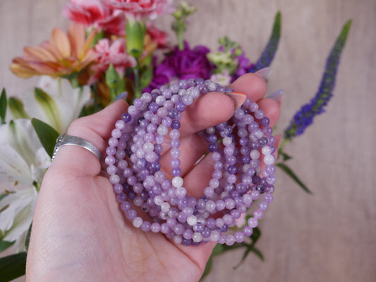 Lepidolite Bracelet - 4 mm