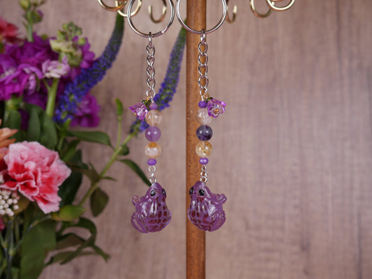 Purple Froggy Keychain