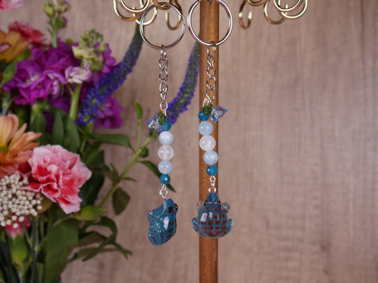 Blue Froggy Keychain