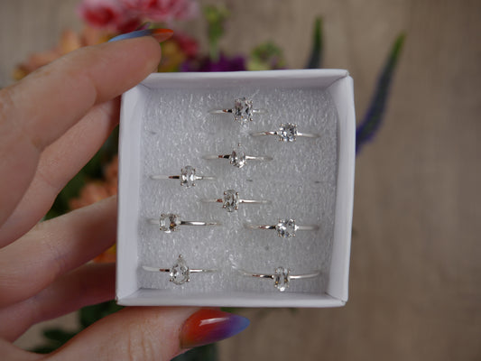 White Topaz Ring