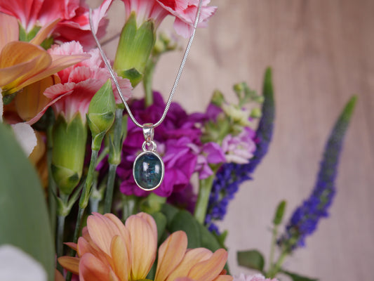 Aqua Kyanite Pendant