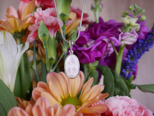 Pink Natrolite Pendant #1