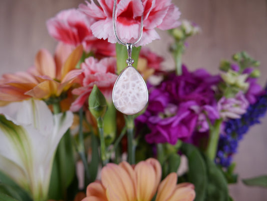 Pink Natrolite Pendant #3