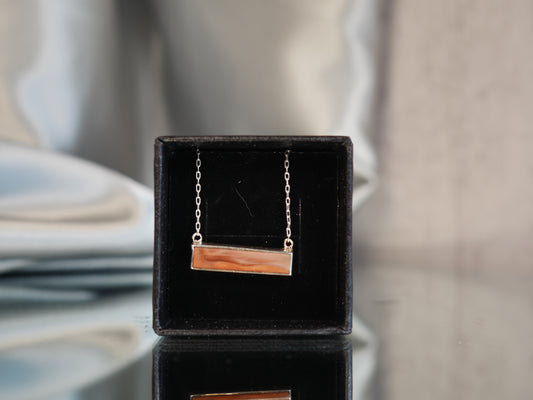 Imperial Jasper Bar Necklace