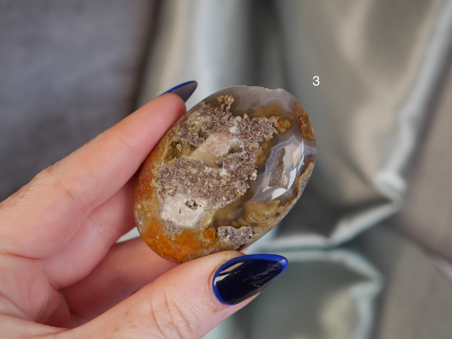 Scenic Moss Agate Palm Stone [various]