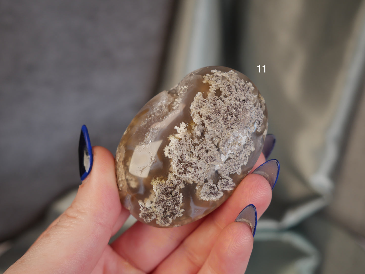 Scenic Moss Agate Palm Stone [various]