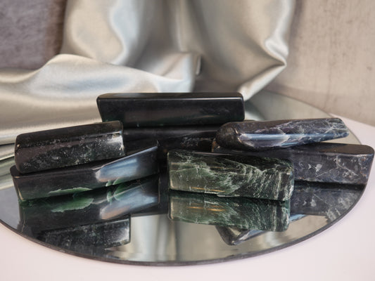 Green Kyanite & Hematite Wand [various]