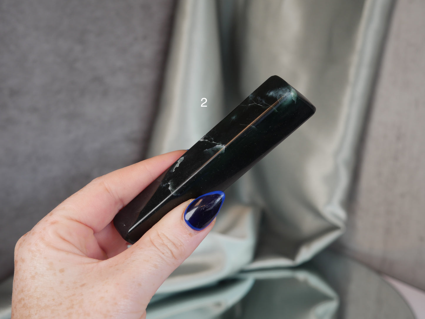 Green Kyanite & Hematite Wand [various]