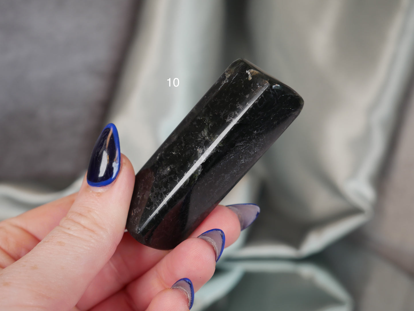 Green Kyanite & Hematite Wand [various]