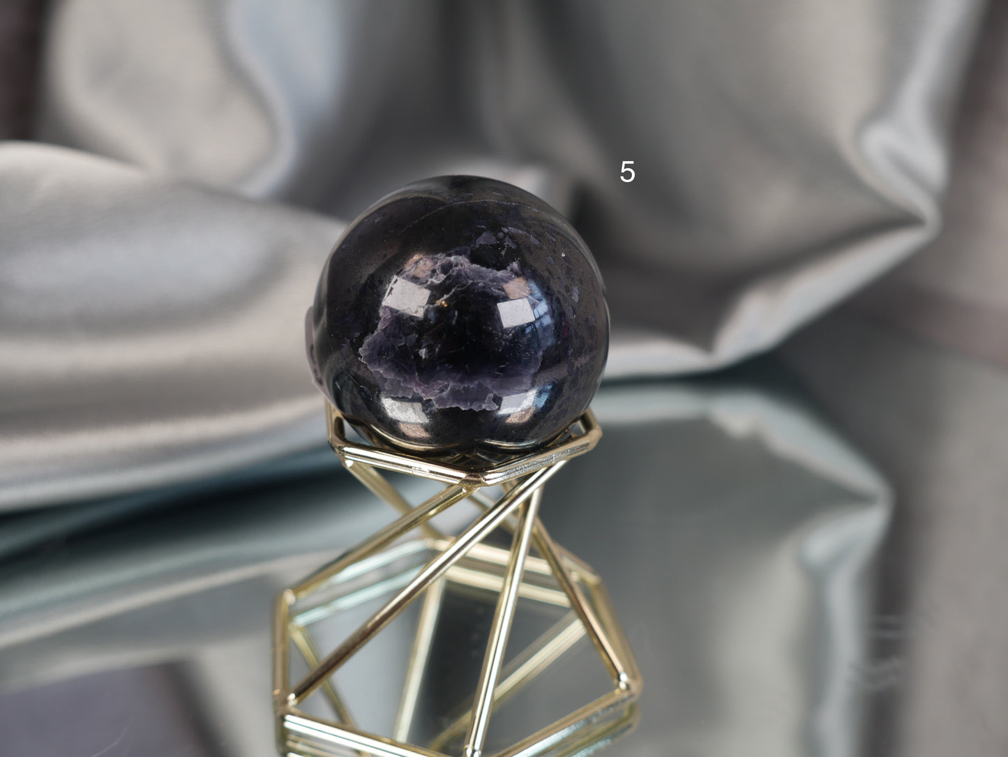 Green Kyanite & Hematite Sphere [various]