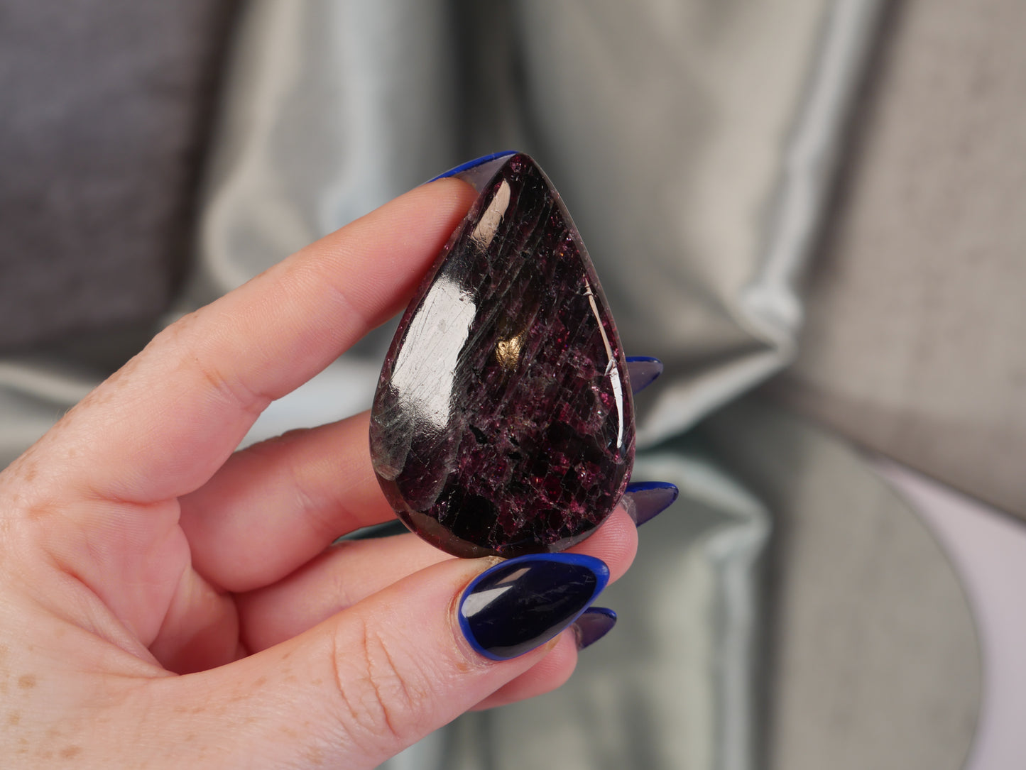 Garnet Teardrop "p"
