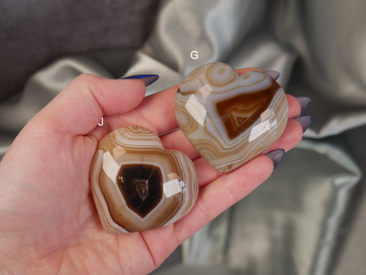 Brown Agate Heart