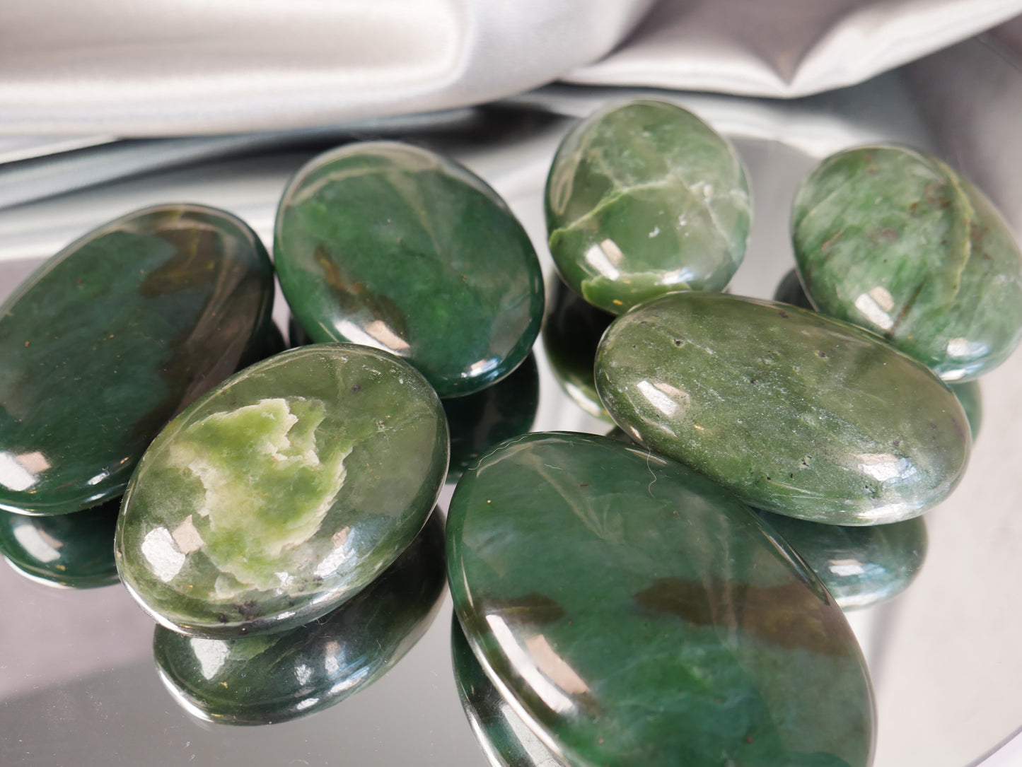 Nephrite Jade Palm Stone [various]