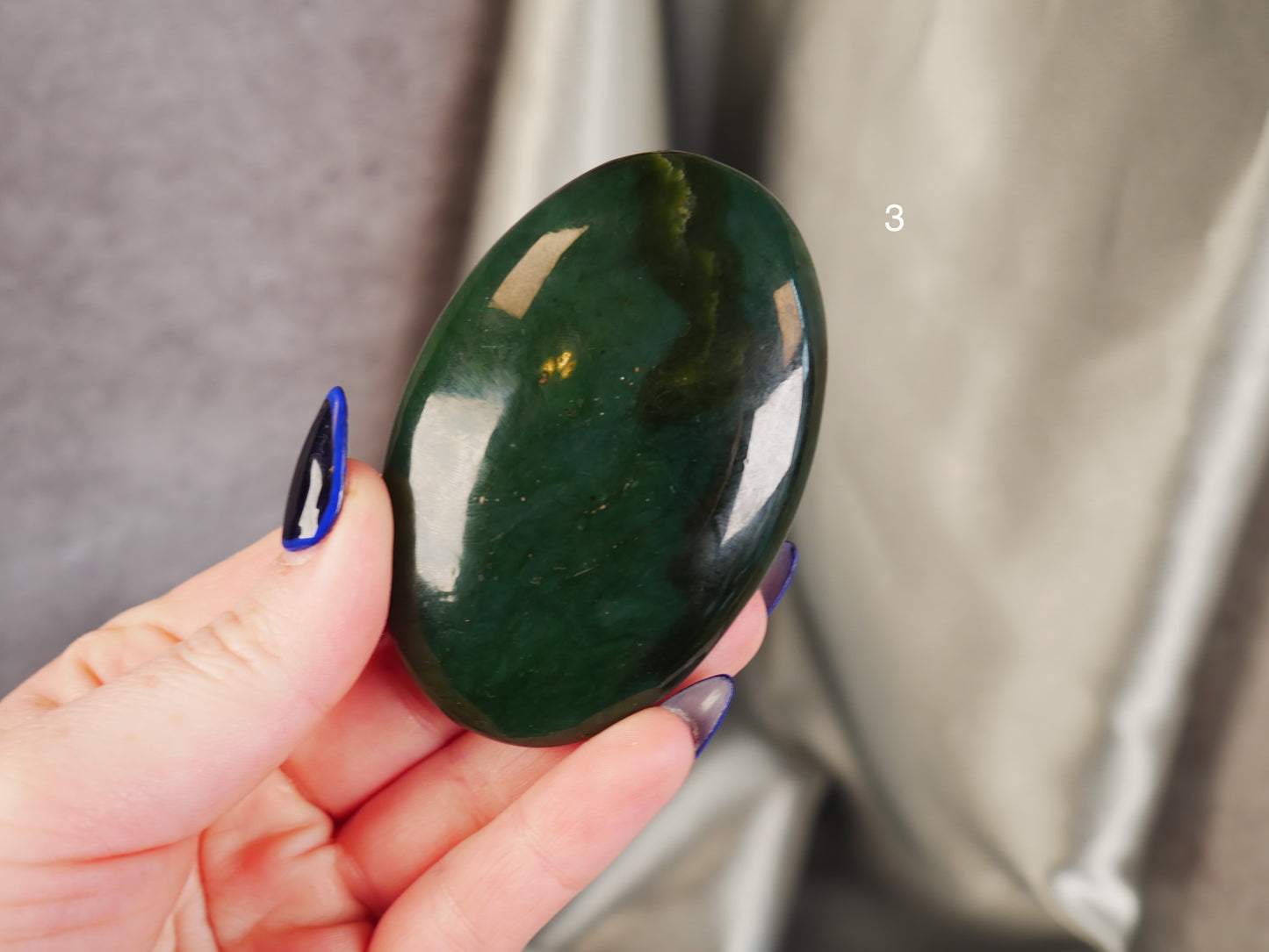 Nephrite Jade Palm Stone [various]
