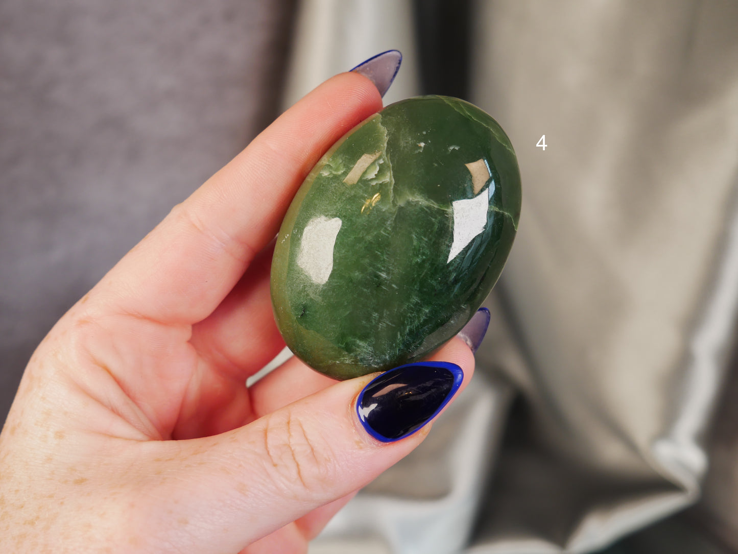 Nephrite Jade Palm Stone [various]