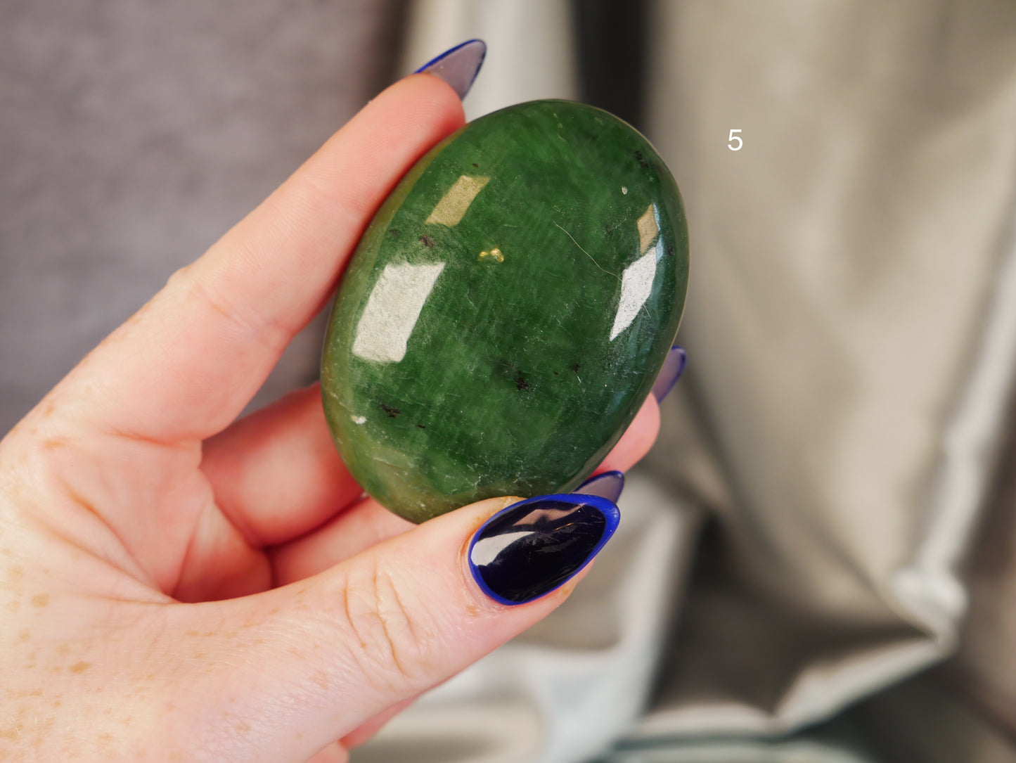 Nephrite Jade Palm Stone [various]