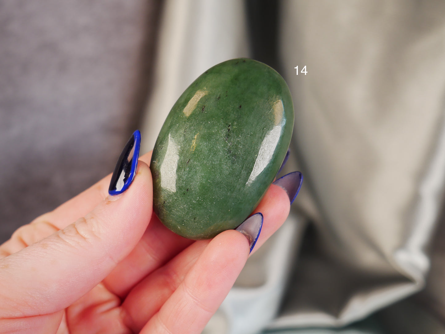 Nephrite Jade Palm Stone [various]