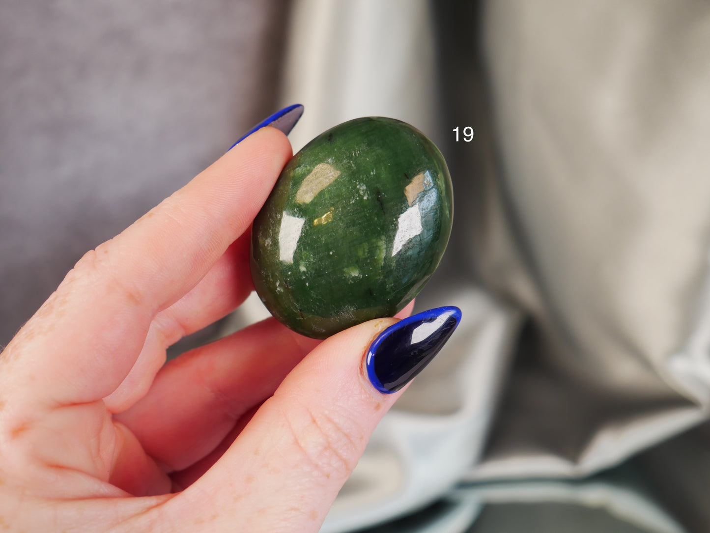 Nephrite Jade Palm Stone [various]