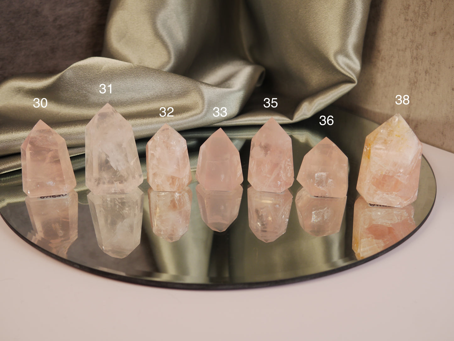 Brazilian Rose Quartz Tower [various;30-50]