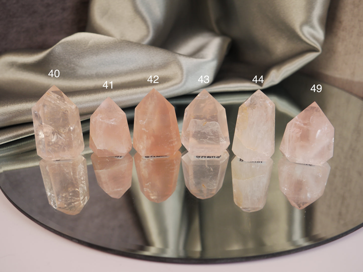 Brazilian Rose Quartz Tower [various;30-50]