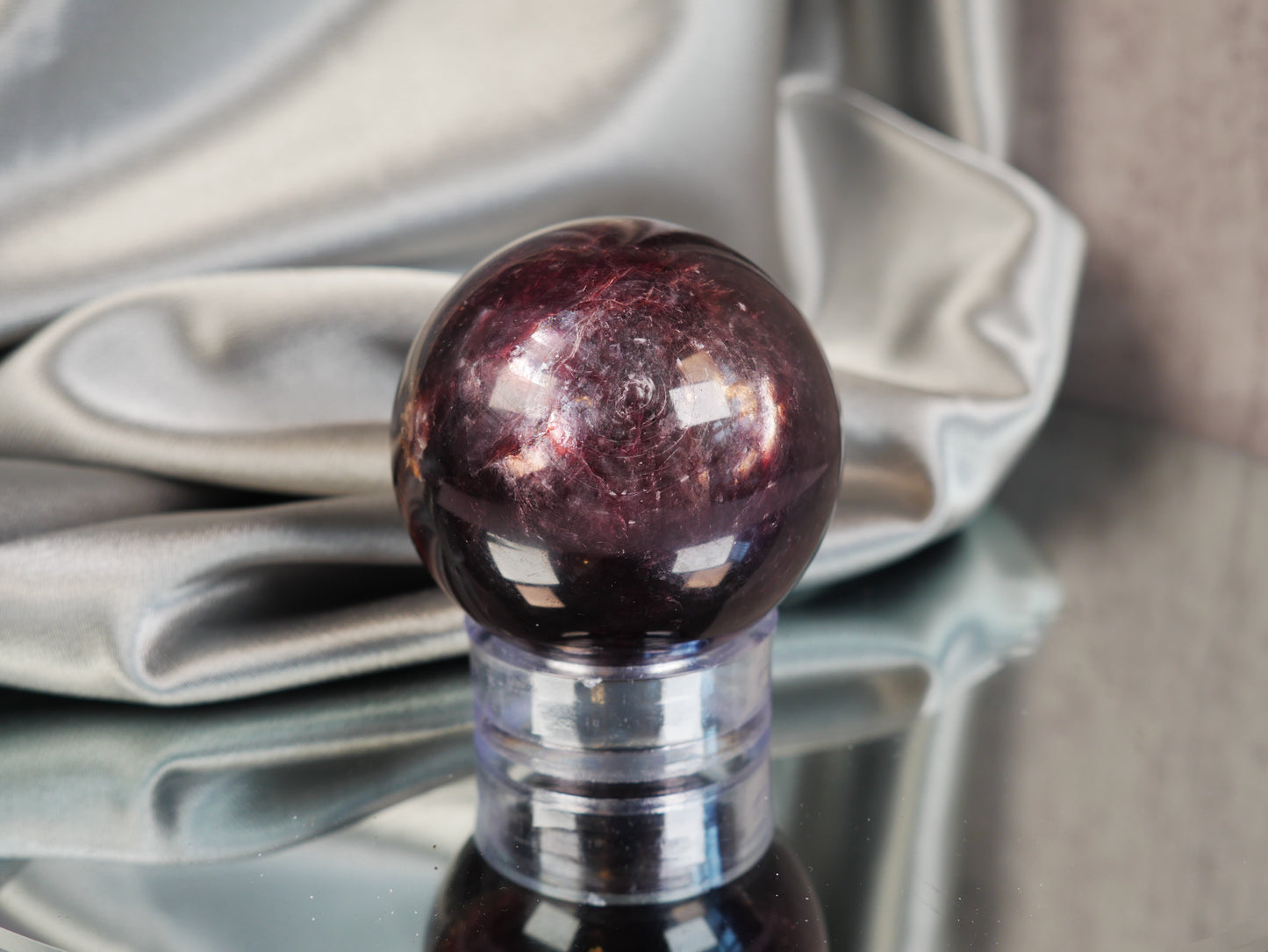 Gem Lepidolite Sphere #1