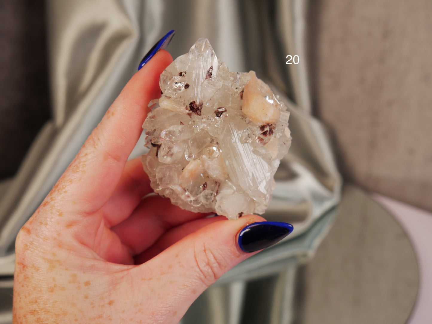 Diamond Apophyllite [various; $20-29]
