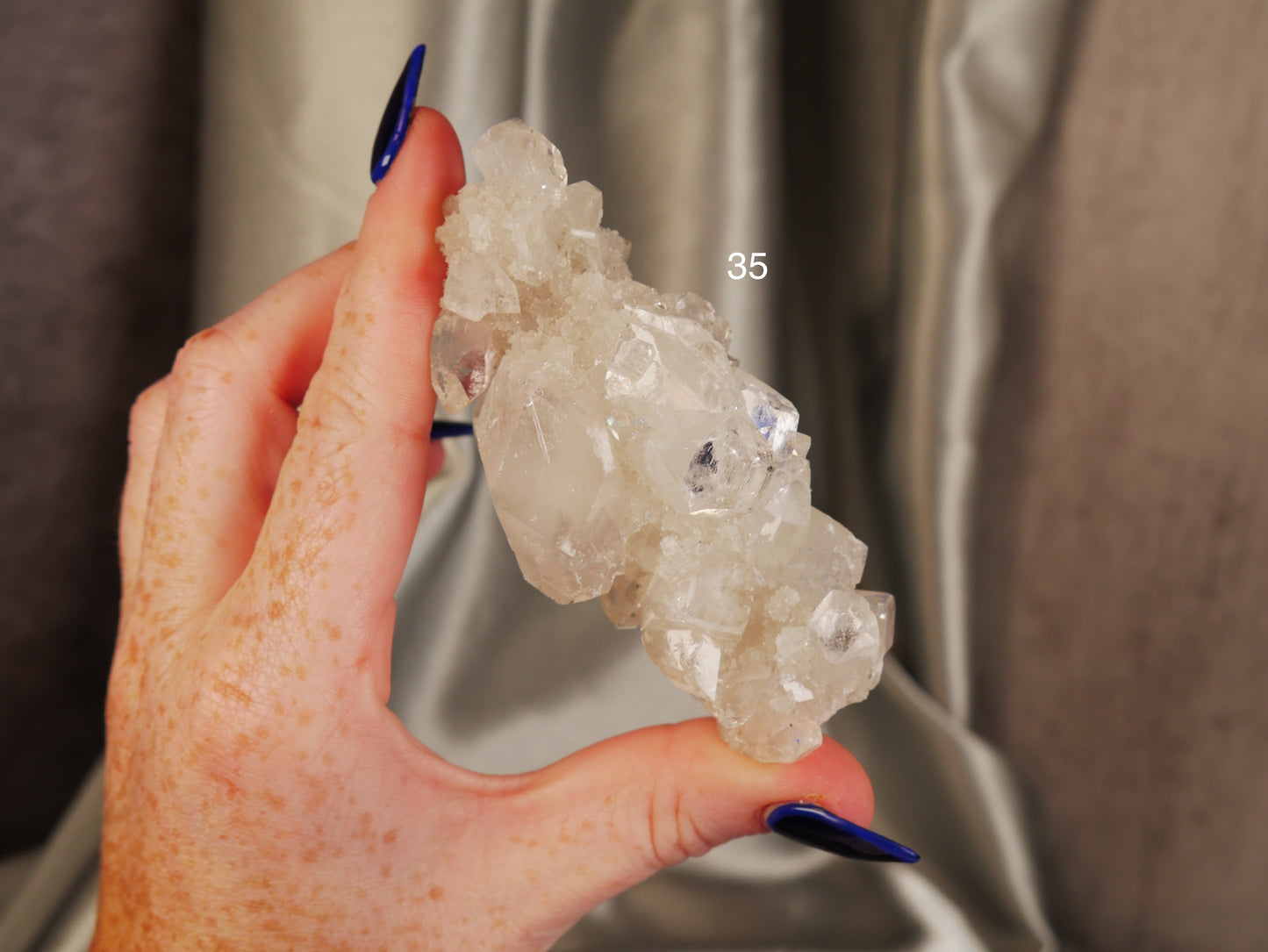Diamond Apophyllite [various; $20-29]