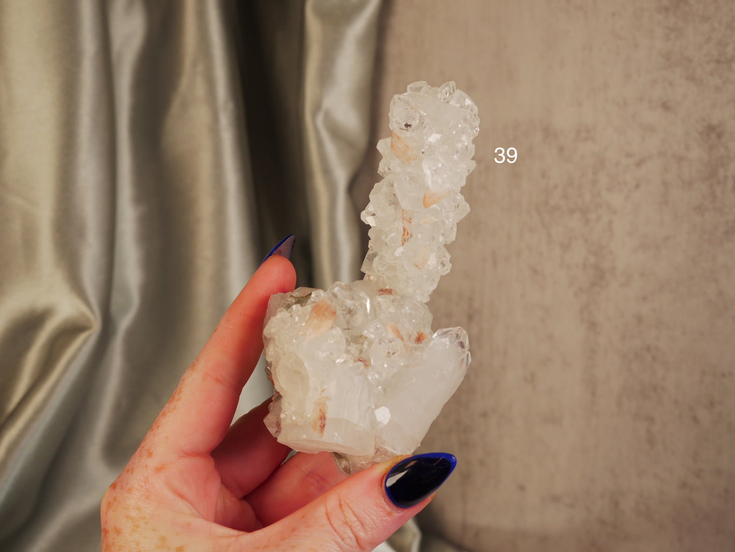 Diamond Apophyllite [various; $40-49]