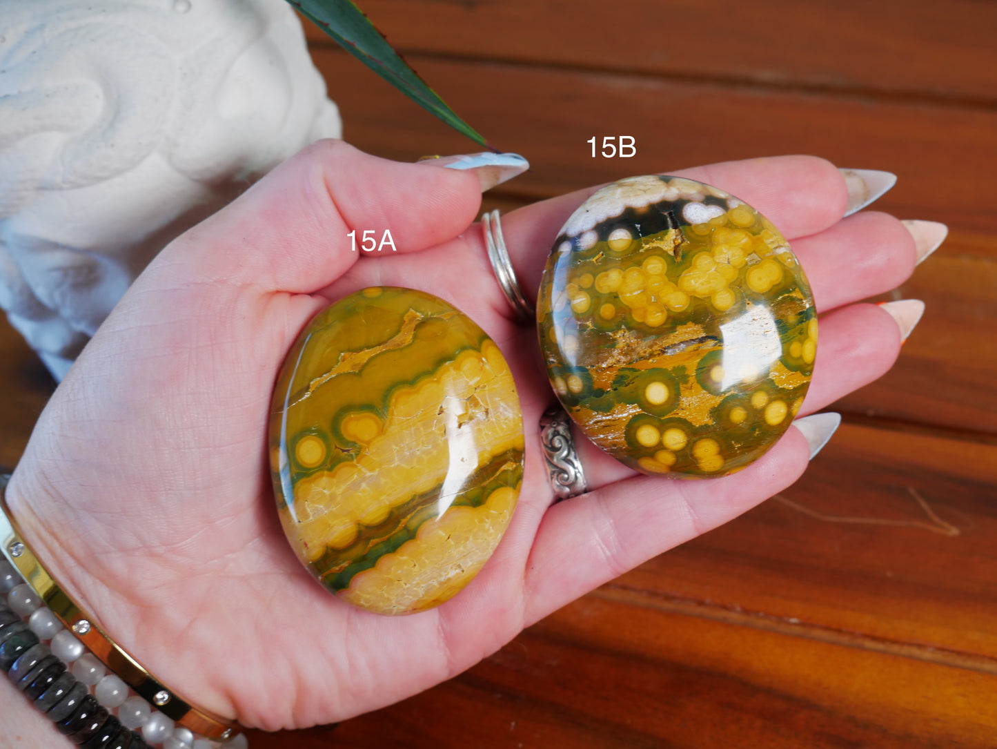 Kabamby Ocean Jasper Palm Stone [various]